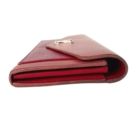 Authentic LV Louis Vuitton Two Tone My Lock Me Red x Pink Leather Long Wallet - Picture 4 of 12